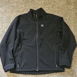 Ariat Black Men's Lightweight Softshell Jacket - Full Zip